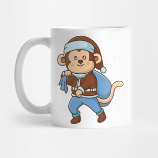 Monkey Santa Mug